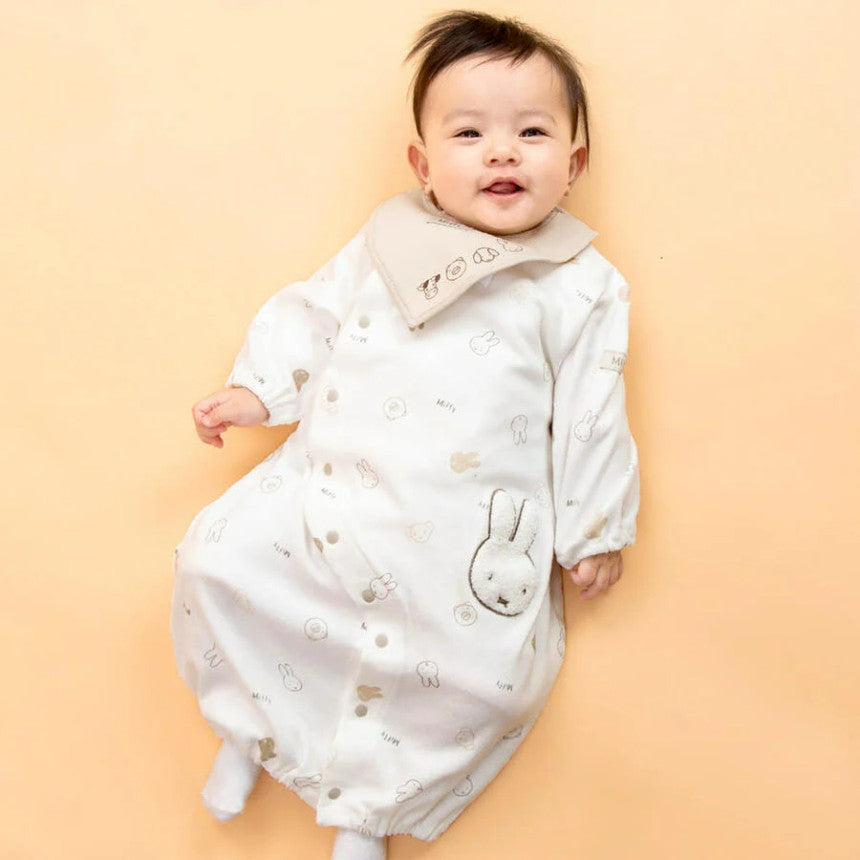 미피 턱받이 일본 베이비러스 신생아 투웨이 바디수트 세트