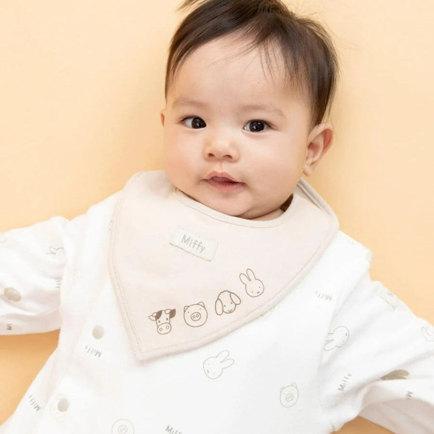 미피 턱받이 일본 베이비러스 신생아 투웨이 바디수트 세트