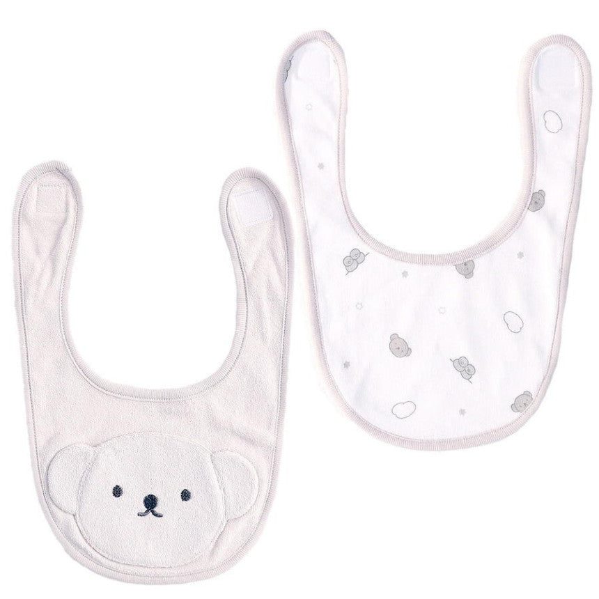 미피 턱받이 일본 신생아 더 라즈 베이비러스 영유아 2장 세트 4컬러