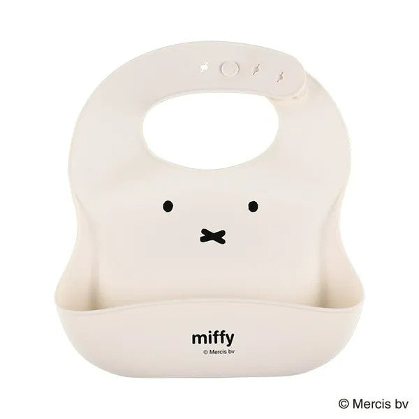 미피 턱받이 일본 아기 신생아 벨코트 실리콘 캐릭터 오프화이트