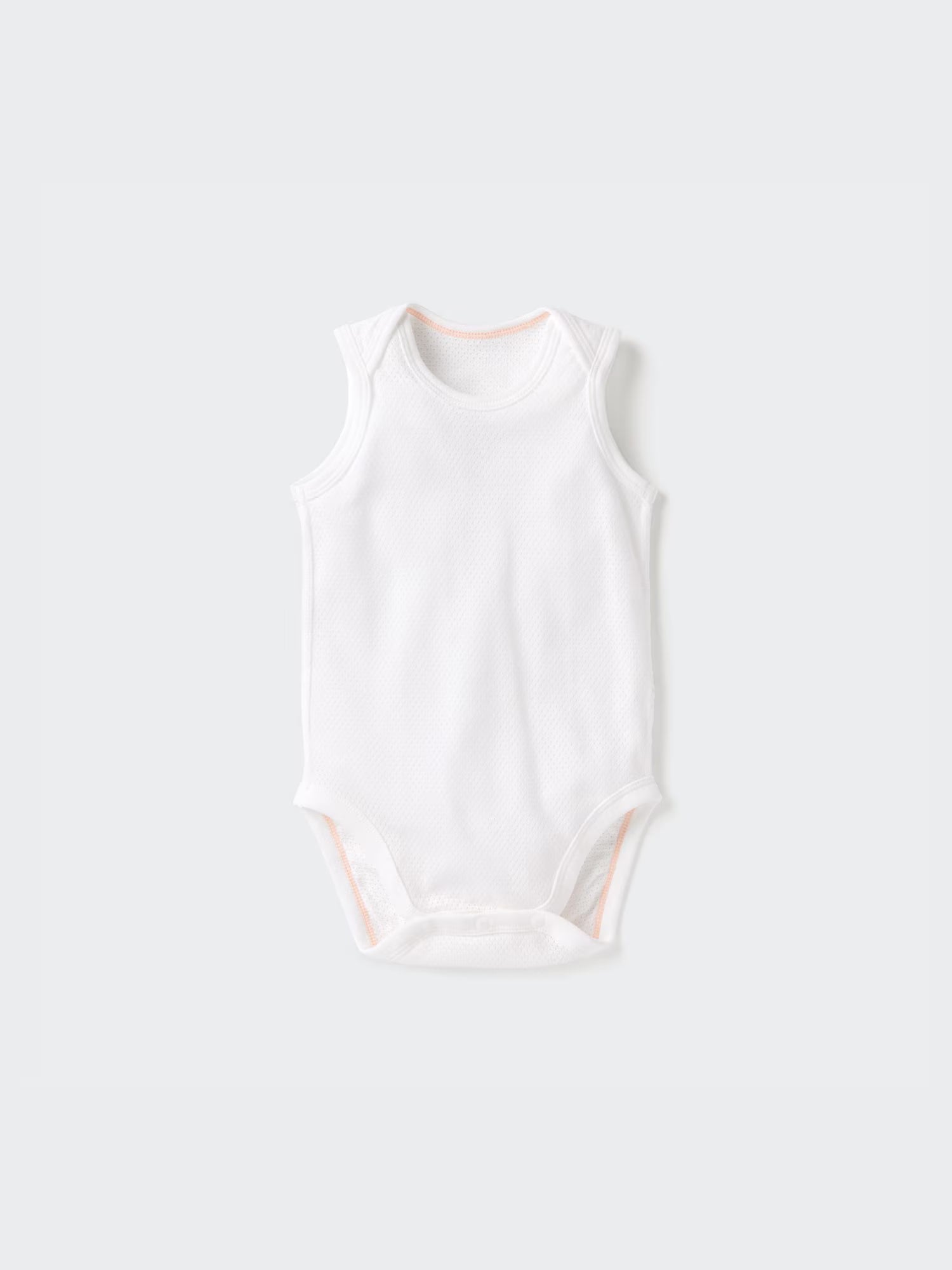 유니클로 베이비 바디슈트 일본 민소매 코튼메쉬 롬퍼 베이직