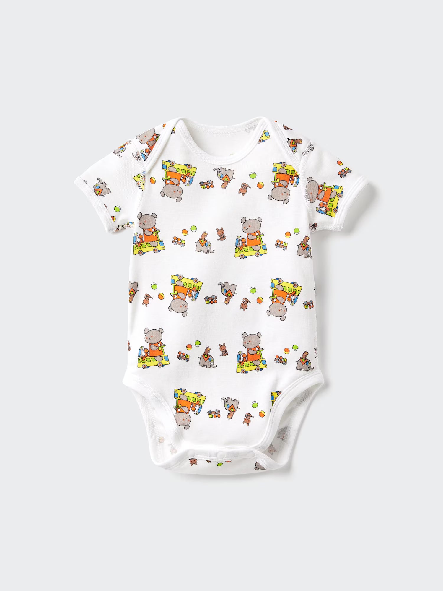 일본 유니클로 베이비 바디수트 곰돌이 그림책 컬렉션 옆트임 롬퍼