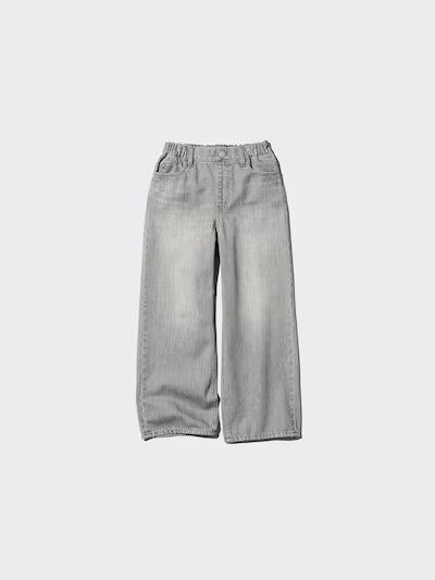 유니클로 키즈 바지 일본 청바지 와이드핏 스트레이트 481094 3컬러