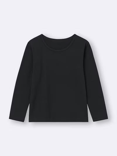 GU 키즈 내의 일본 지유 히트텍 남여공용 엑스트라 크루넥 긴팔 3컬러