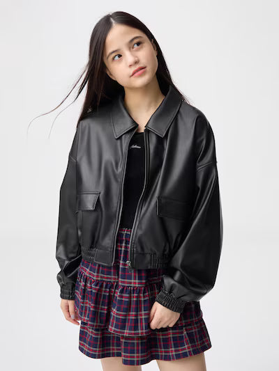 GU 키즈 자켓 일본 지유 점퍼 항공점퍼 주니어 걸스 디자인 358051 2컬러