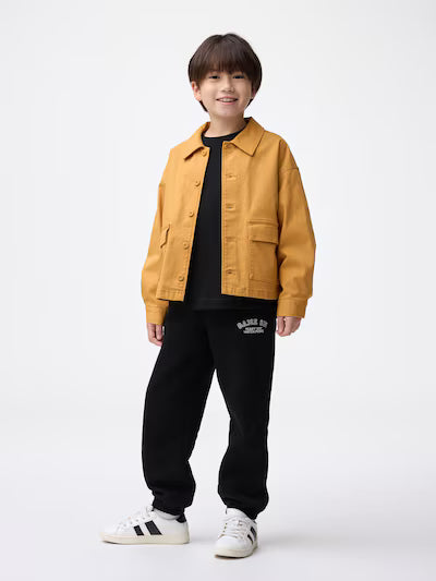 GU 키즈 바지 일본 지유 팬츠 남녀겸용 헤비 웨이트 조거팬츠 358219 3컬러