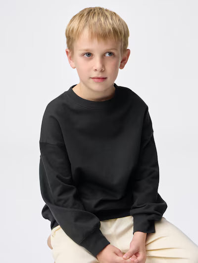 GU 키즈 티셔츠 일본 지유 남여공용 코튼 스웨트 풀오버 맨투맨 3컬러