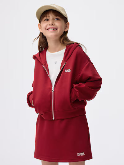 GU 키즈 티셔츠 일본 지유 후드집업 걸스 퍼프 플레이풀 3컬러 360180