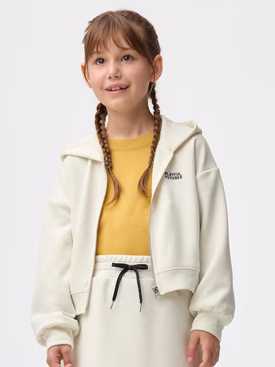 GU 키즈 티셔츠 일본 지유 후드집업 걸스 퍼프 플레이풀 3컬러 360180