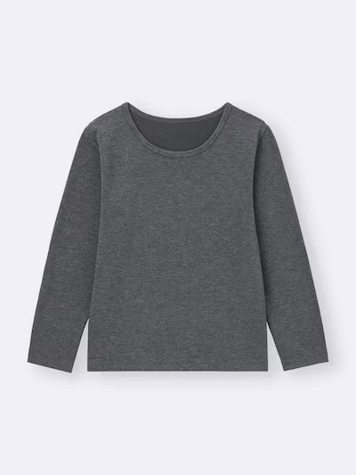 GU 키즈 내의 일본 지유 히트텍 남여공용 엑스트라 크루넥 긴팔 3컬러