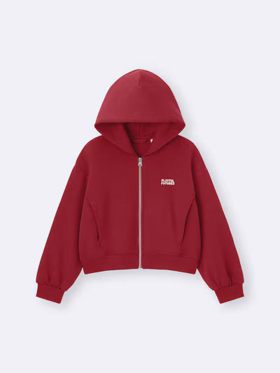 GU 키즈 티셔츠 일본 지유 후드집업 걸스 퍼프 플레이풀 3컬러 360180