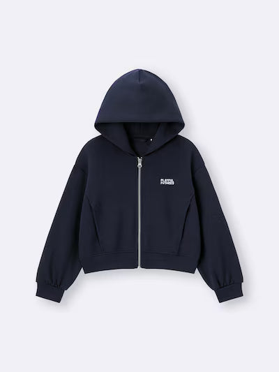 GU 키즈 티셔츠 일본 지유 후드집업 걸스 퍼프 플레이풀 3컬러 360180