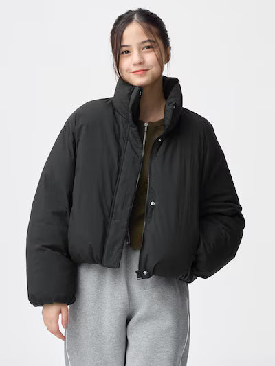 GU 키즈 패딩 일본 지유 점퍼 걸스 웜 크롭 블루종 주니어 358052 3컬러