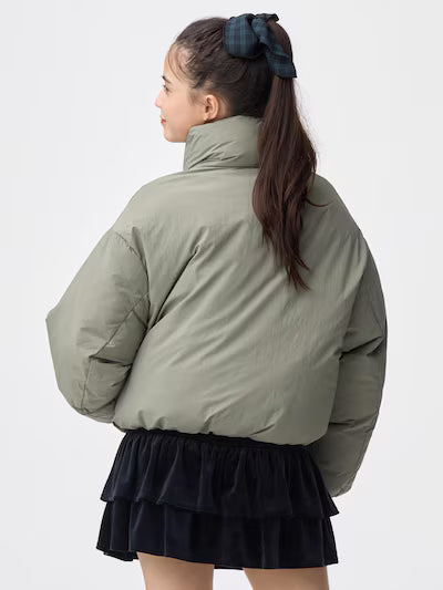 GU 키즈 패딩 일본 지유 점퍼 걸스 웜 크롭 블루종 주니어 358052 3컬러