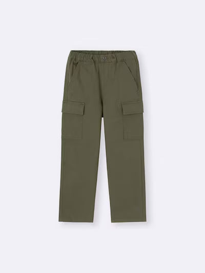 GU 키즈 바지 일본 지유 스트레치 스트레이트 카고 팬츠 358343 2컬러