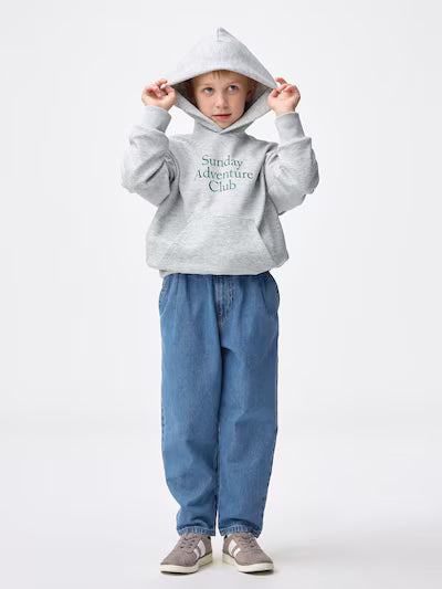 GU 키즈 바지 일본 지유 청바지 데님 캐럿 팬츠 358798 3컬러