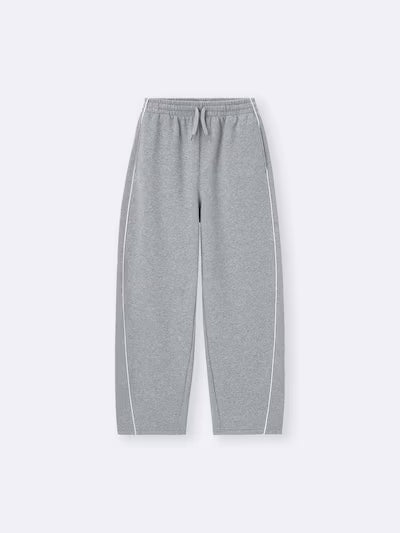 GU 키즈 바지 일본 지유 걸스 헤비 웨이트 스웨트 배럴 레그 팬츠 358377 3컬러