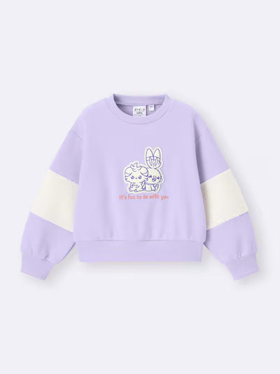 GU 키즈 티셔츠 일본 지유 맨투맨 포켓피스 센터 캐릭터 디자인 358552