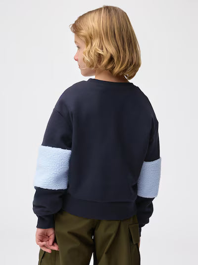 GU 키즈 티셔츠 일본 지유 맨투맨 포켓피스 긴팔티 슬리브 보아 358552