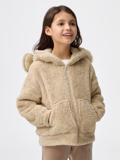 GU 키즈 티셔츠 일본 지유 후드집업 마시멜로필 후드티 강아지 디자인 358558