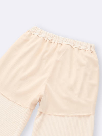 지유 키즈 바지 일본 GU 걸스 리브 와이드 플레어 팬츠 4컬러 358826