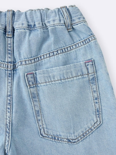 지유 바지 일본 GU 걸스 라이트 데님 배럴 레그 청바지 4컬러 358827