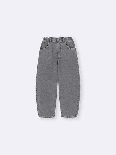 지유 바지 일본 GU 걸스 라이트 데님 배럴 레그 청바지 4컬러 358827