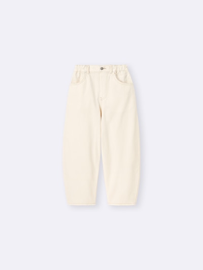 지유 바지 일본 GU 걸스 라이트 데님 배럴 레그 청바지 4컬러 358827