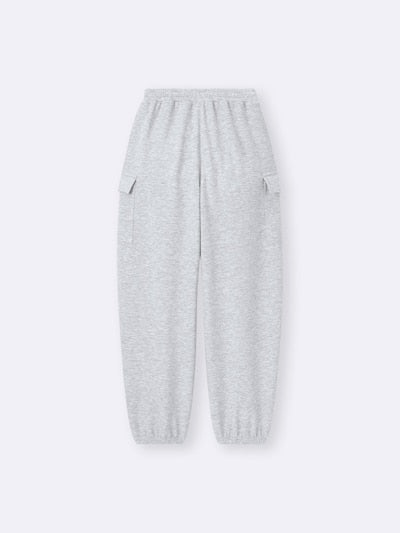 지유 키즈 바지 일본 GU 걸스 퍼프 스웨트 카고 배럴 레그 팬츠 3컬러 359381