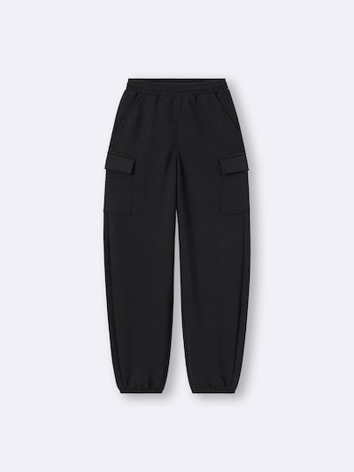 지유 키즈 바지 일본 GU 걸스 퍼프 스웨트 카고 배럴 레그 팬츠 3컬러 359381