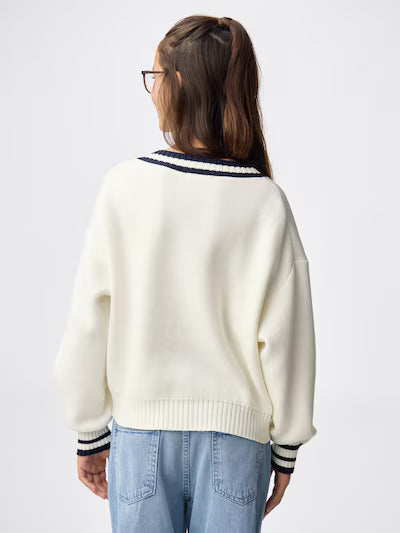 GU 키즈 티셔츠 일본 지유 긴팔티 스웨터 브이넥 니트 359411 2컬러