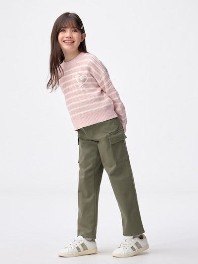 GU 키즈 바지 일본 지유 스트레치 스트레이트 카고팬츠 3컬러