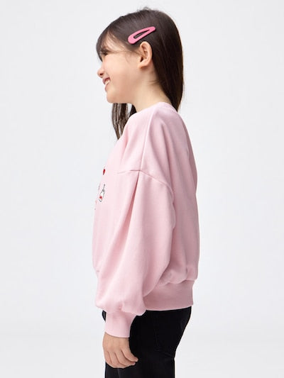 Uniqlo Kids T-shirt Japanese Short Sleeve UT Popmart Girls UT Gray 