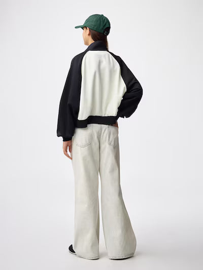 GU 키즈 바지 일본 지유 청바지 걸스 릴렉스 와이드 플레어 359938 3컬러