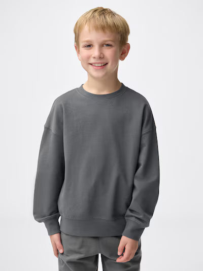 GU 키즈 티셔츠 일본 지유 남여공용 코튼 스웨트 풀오버 맨투맨 3컬러