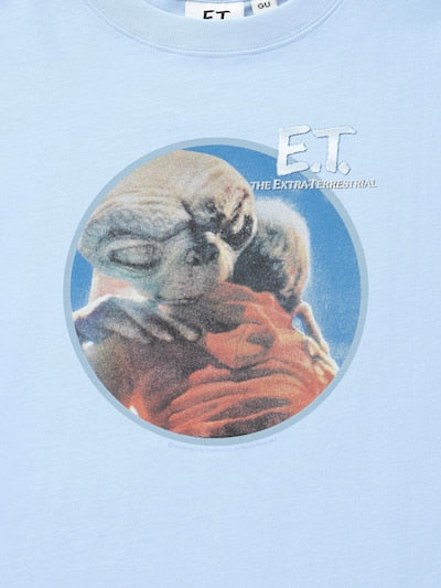 지유 티셔츠 일본 GU 영화 이티 ET 그래픽 프린트 반팔티 360477