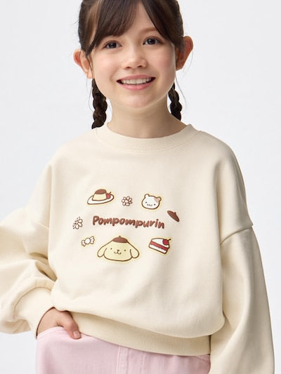 Uniqlo Kids T-shirt Japanese Short Sleeve UT Popmart Girls UT Gray 