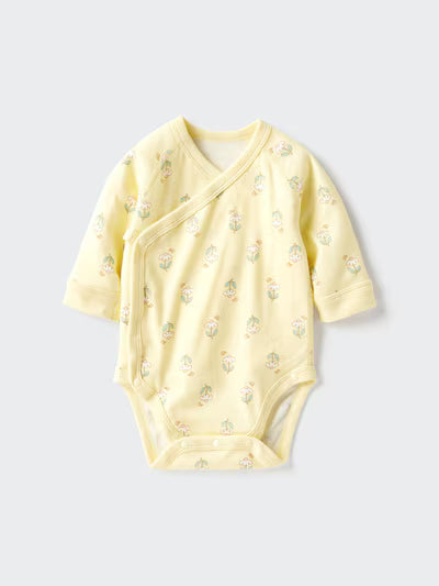 유니클로 베이비 바디수트 일본 신생아 앞열림 디자인 코튼 481864 3컬러