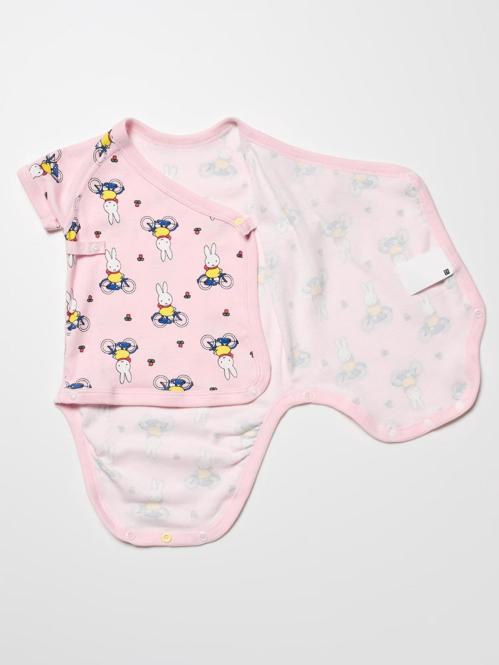 일본 유니클로 베이비 바디수트 미피 자전거 그림책 컬렉션 앞트임 롬퍼