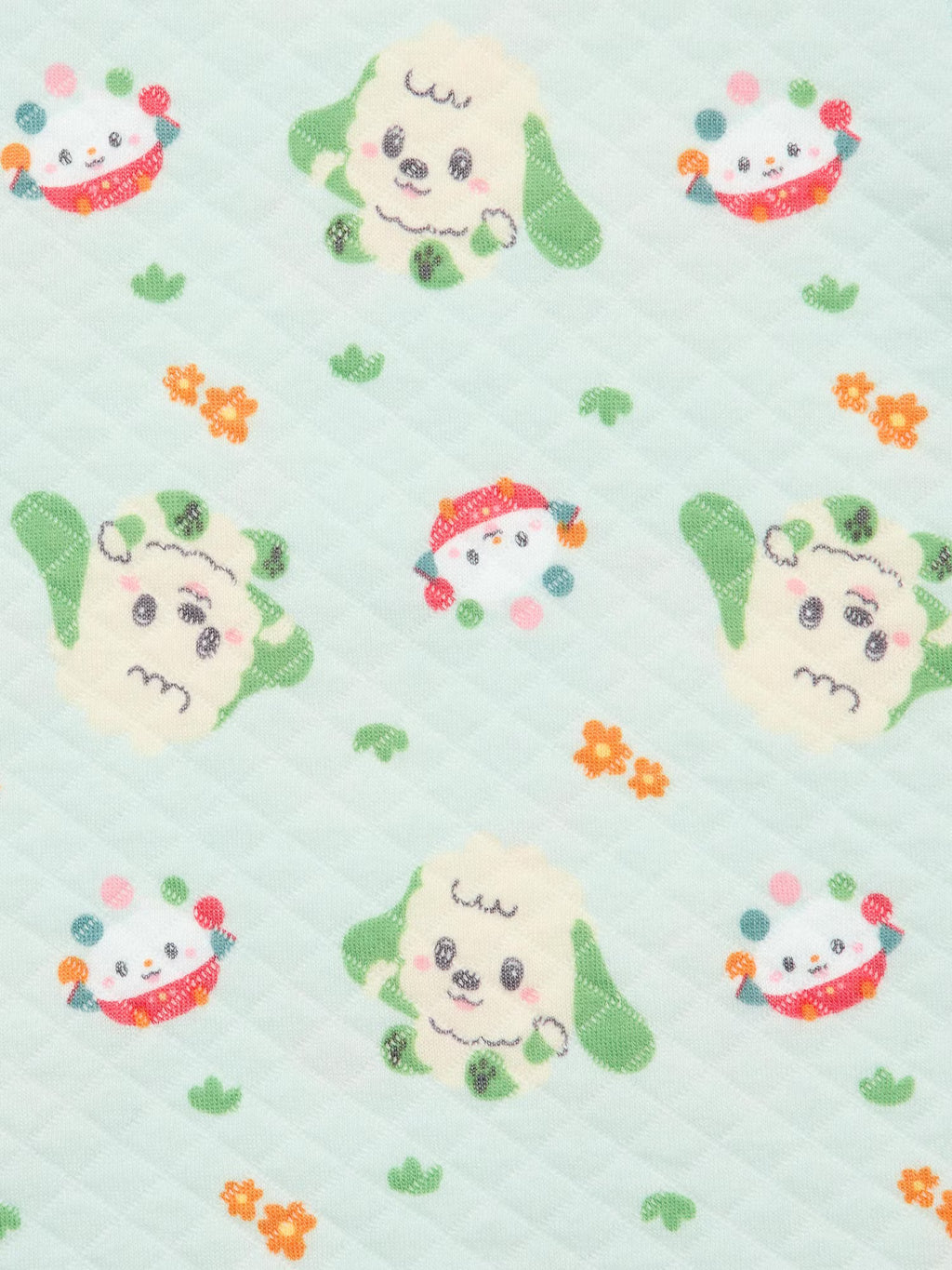 유니클로 베이비 잠옷 일본 파자마 강아지 캐릭터 퀼트 긴팔 긴바지 세트