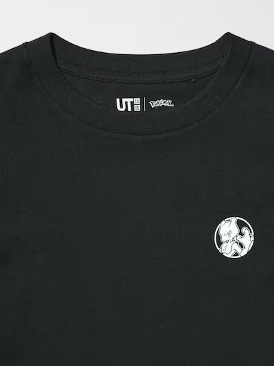 유니클로 키즈 티셔츠 일본 포켓몬 UT 뮤츠 반팔티 479901 블랙