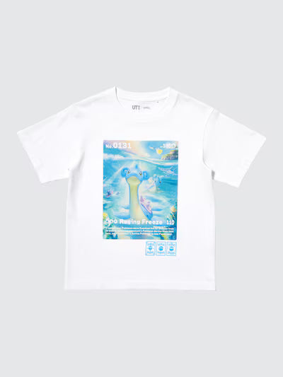 유니클로 키즈 티셔츠 일본 반팔티 포켓몬 UT 라프라스 479902 화이트