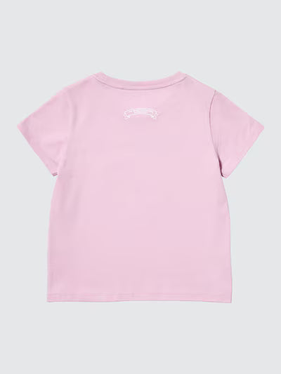 유니클로 키즈 반팔 일본 산리오 마이멜로지 크롭 UT 걸즈 티셔츠 479960 핑크
