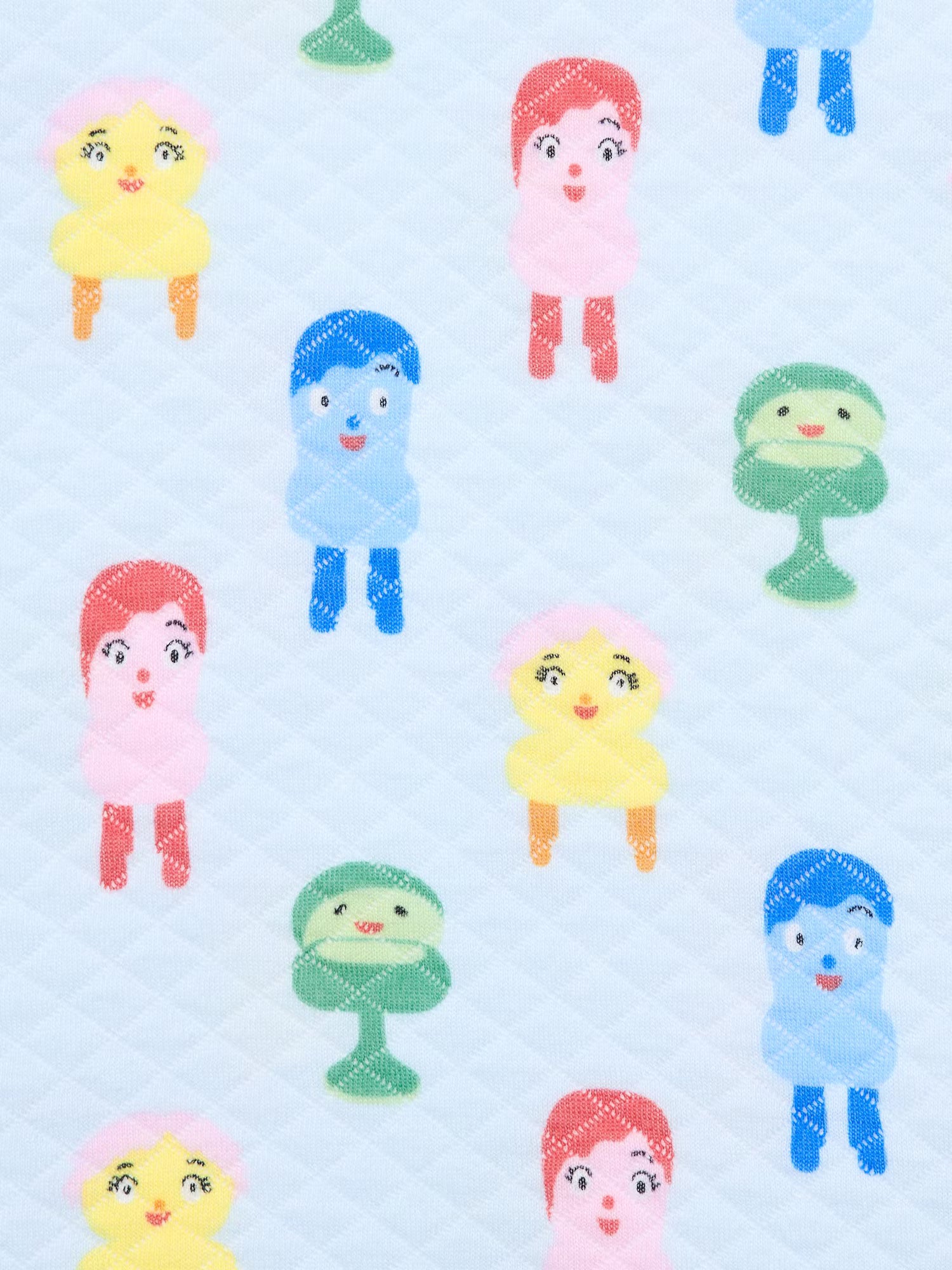 유니클로 베이비 잠옷 일본 파자마 블루 패밀리 퀼트 긴팔 긴바지 세트