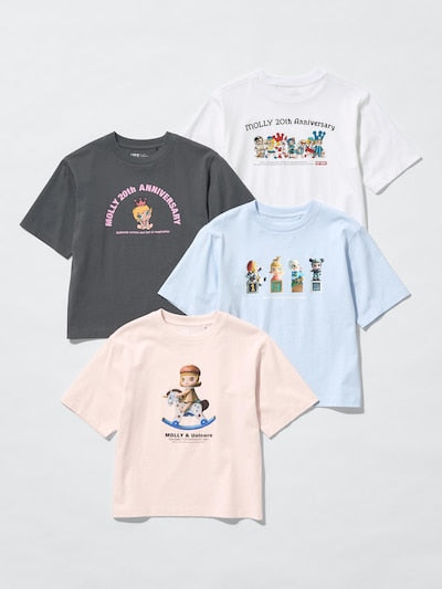유니클로 티셔츠 일본 UNIQLO UT 걸스 팝마트 몰리 반팔티 483365
