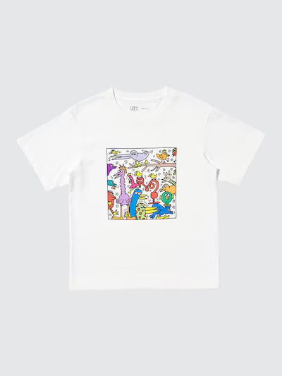 유니클로 키즈 티셔츠 일본 UT 반팔티 앤디워홀 유티 키스헤링 바스키아 483662