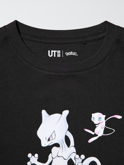 유니클로 키즈 티셔츠 일본 UT 반팔티 포켓몬 뮤 블랙 컬러 483673