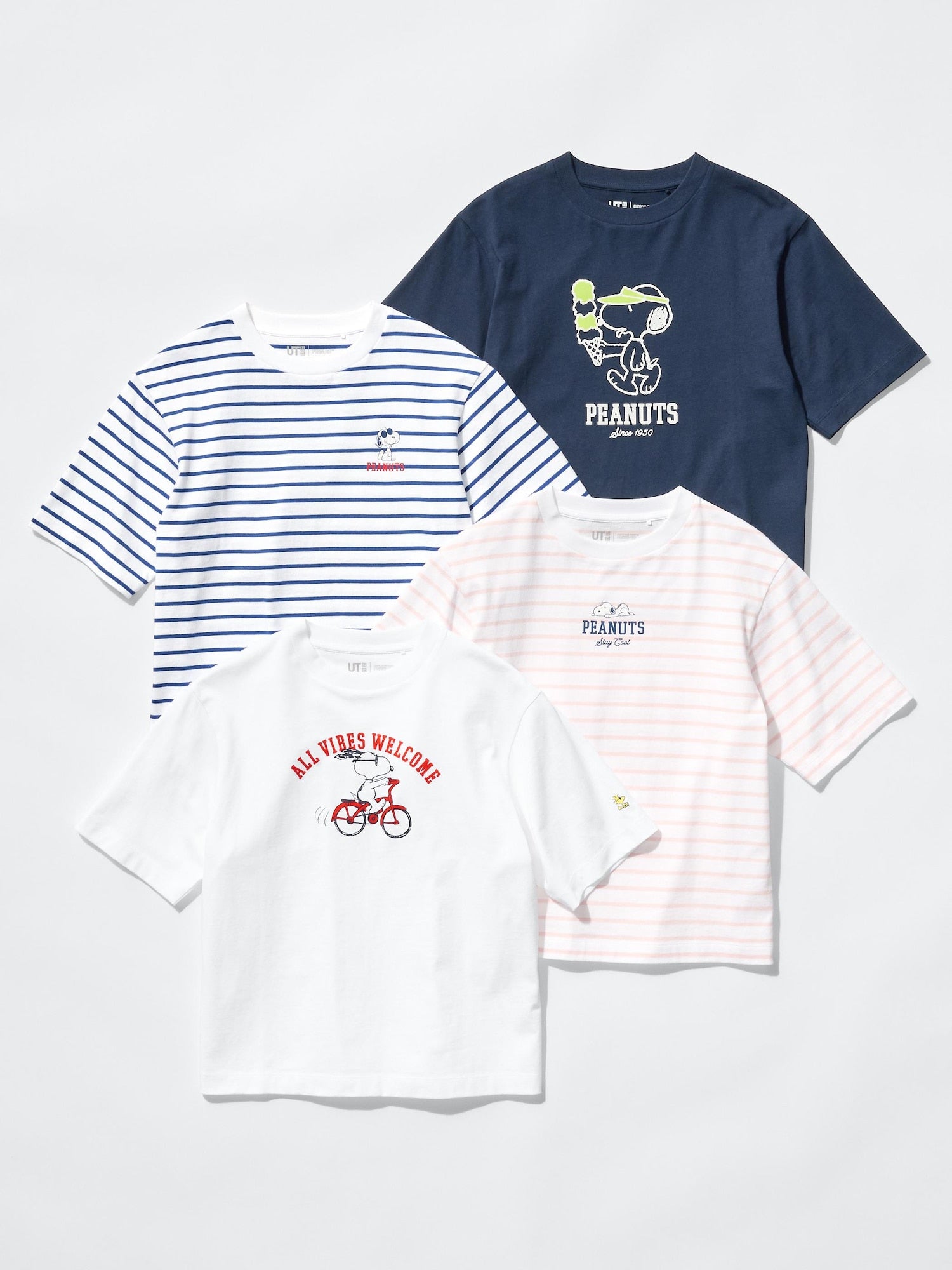 유니클로 티셔츠 일본 UNIQLO UT 걸스 찰리 브라운 스누피 오버핏 반팔티 484222