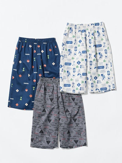 유니클로 바지 일본 UNIQLO 마인크래프트 코튼 스테테코 487660 블루