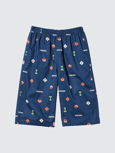 유니클로 바지 일본 UNIQLO 마인크래프트 코튼 스테테코 487660 블루